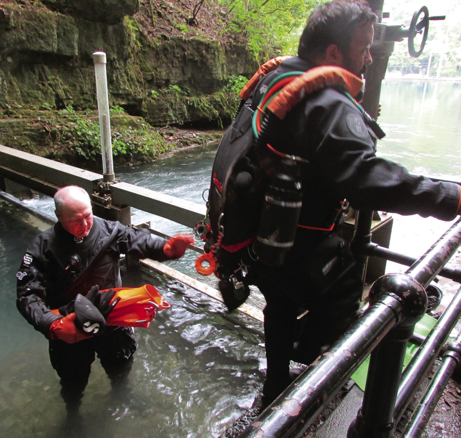 12 divers part spring water Cassville Democrat