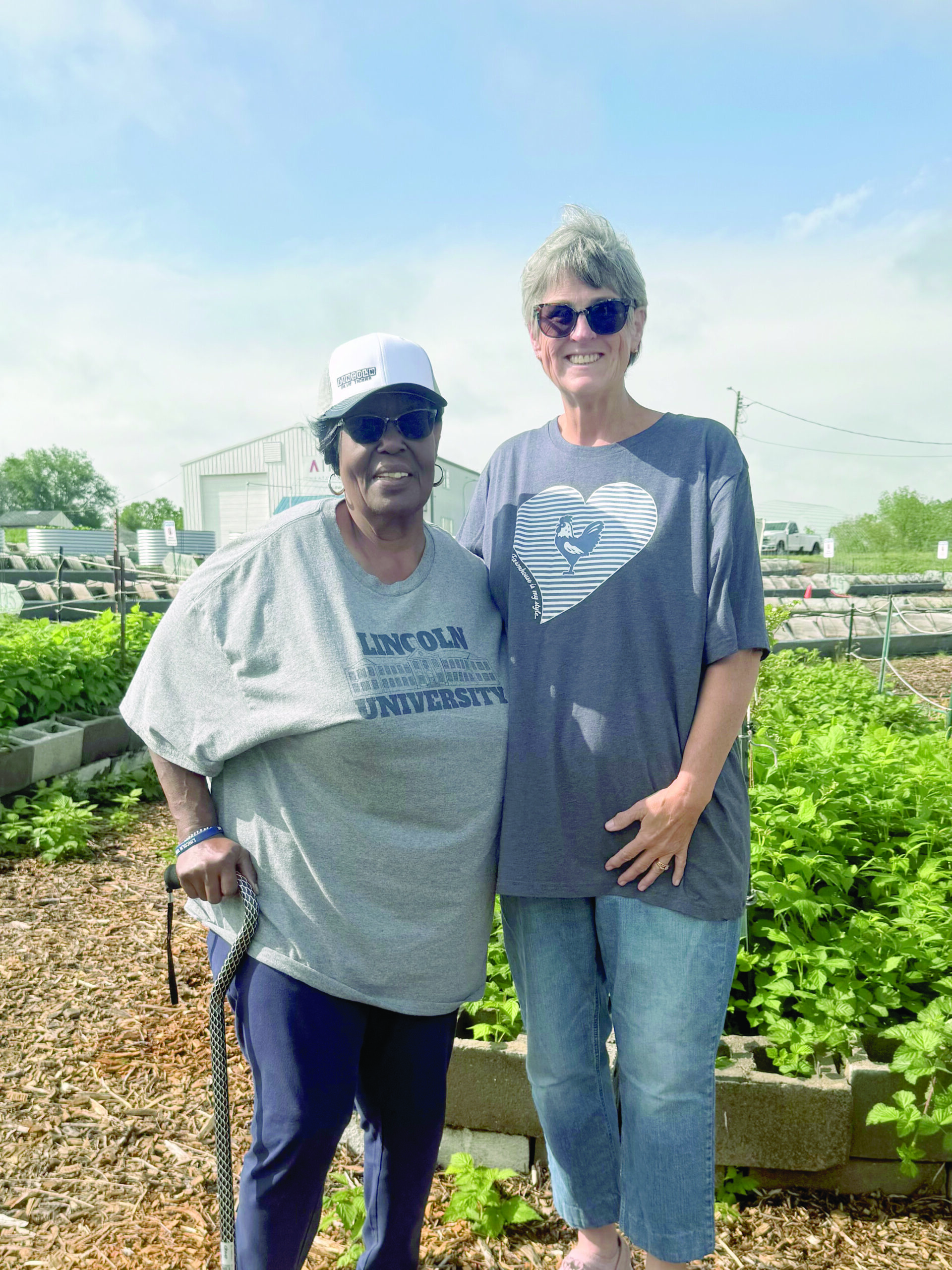Special guest visits Community Garden